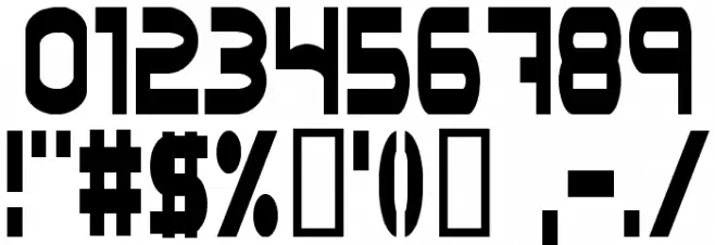 Oneworldonefuture Light Font OTHER CHARS