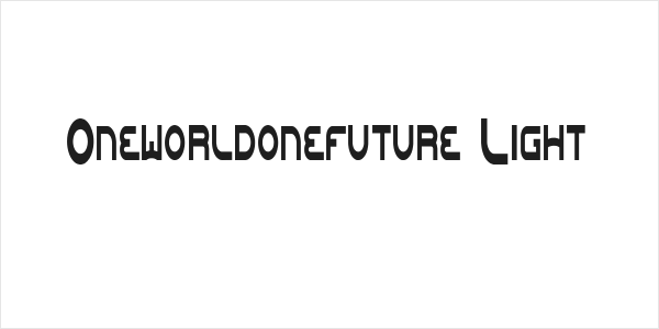 Oneworldonefuture Light Logo