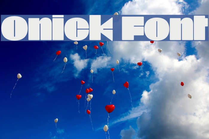 Onick Font examples