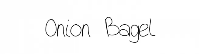 Onion Bagel  Descarca Fonturi Gratis