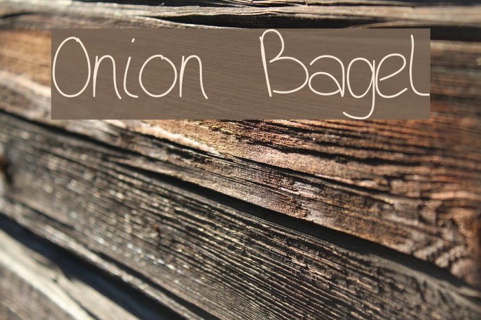 Onion Bagel Font examples