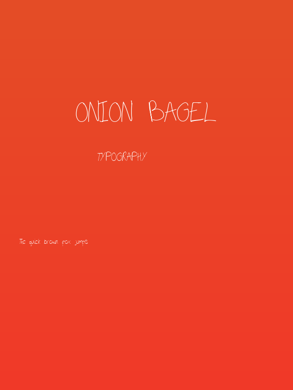 Onion Bagel Poster
