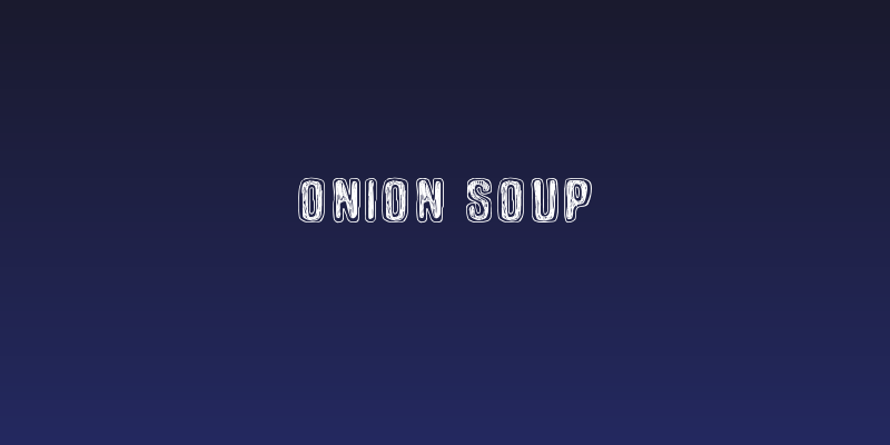 Onion soup Social Header