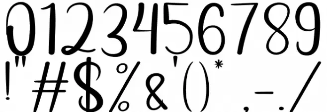 Online Signature Fuentes OTROS CHARS