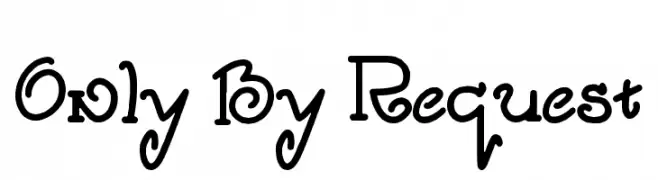 Only By Request  لخطوط تنزيل