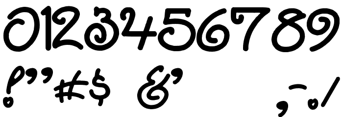 Only By Request Font OTHER CHARS