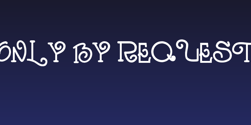 Only By Request Social Header