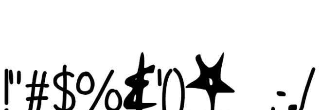 Only Fools & Horses Font OTHER CHARS