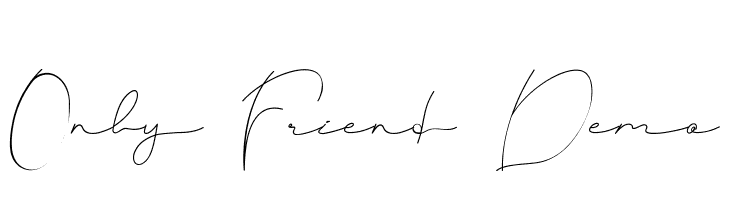 Only Friend Demo  لخطوط تنزيل