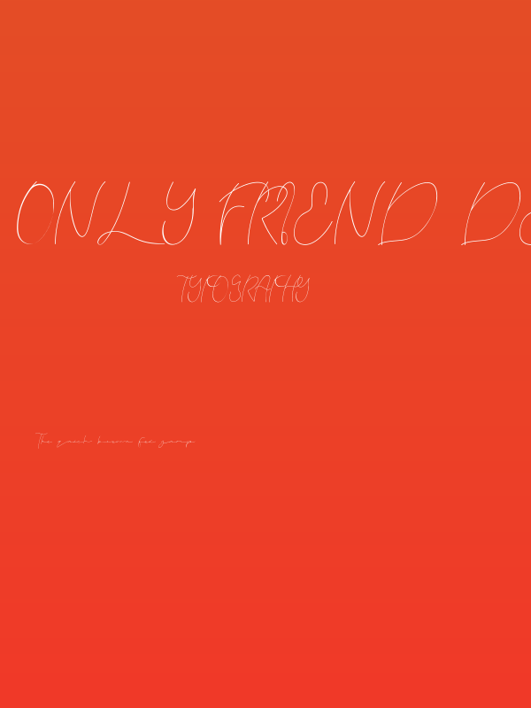 Only Friend Demo Poster