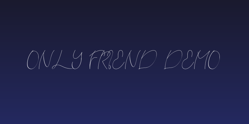 Only Friend Demo Social Header