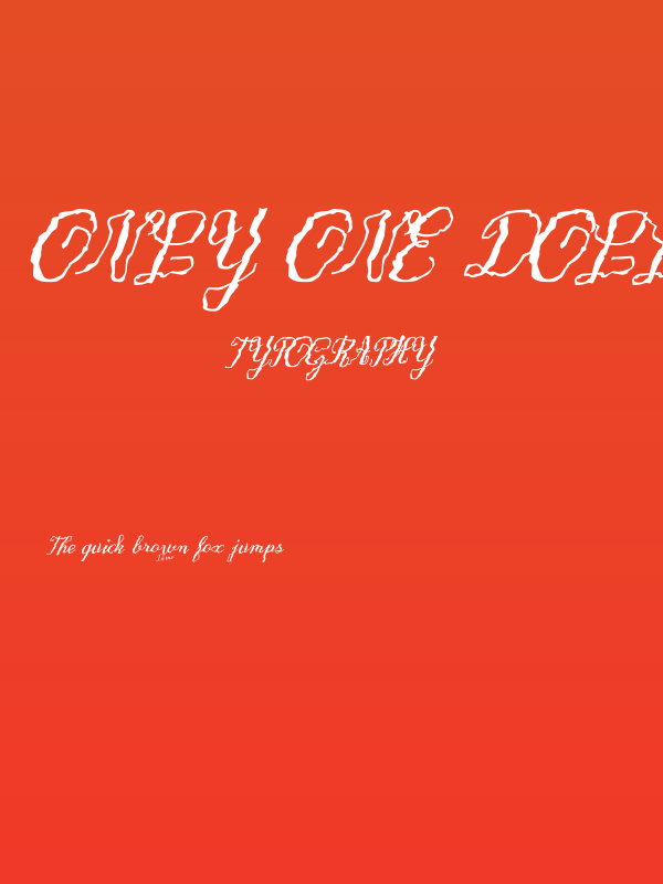 Only One Dollar Demo Bold Italic Poster