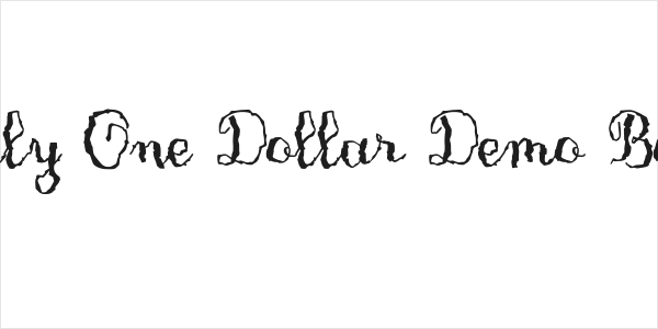 Only One Dollar Demo Bold Logo