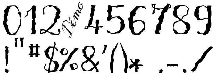 Only One Dollar Demo Medium Font OTHER CHARS