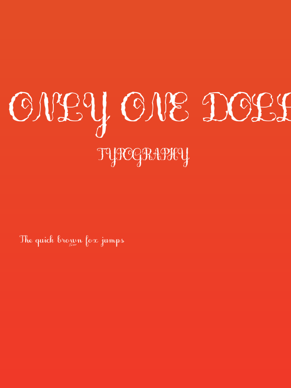 Only One Dollar Demo Medium Poster