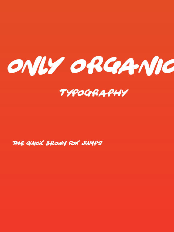 Only Organic Italic Poster