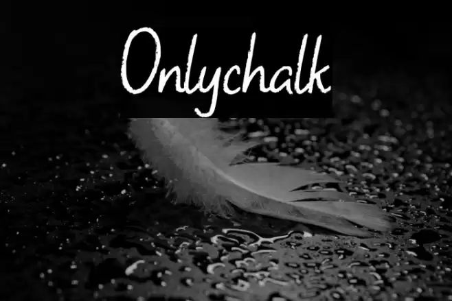 Onlychalk Font examples