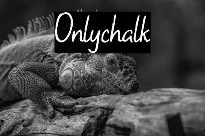 Onlychalk Font examples