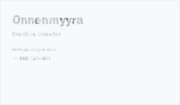 Onnenmyyra Business Card
