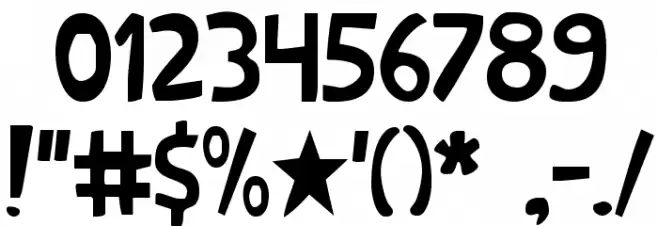 OnomatoShark! Font Alte caractere