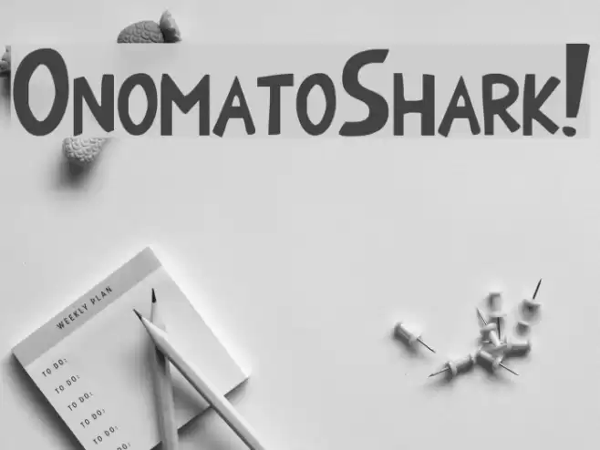 OnomatoShark! Font examples