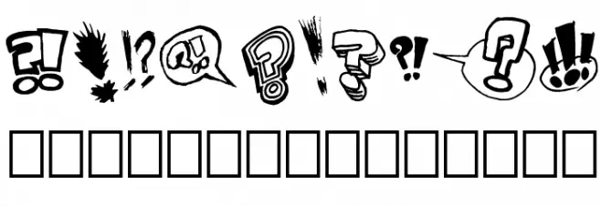Onomatopaf Font OTHER CHARS