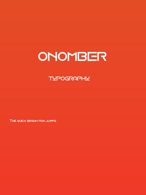 Onomber Poster