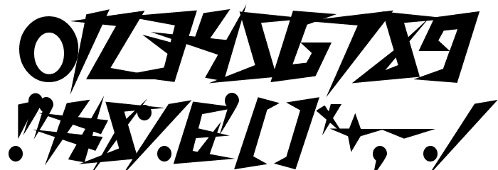 Onslaughter Font OTHER CHARS
