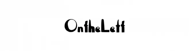 OntheLeft  フリーフォントのダウンロード