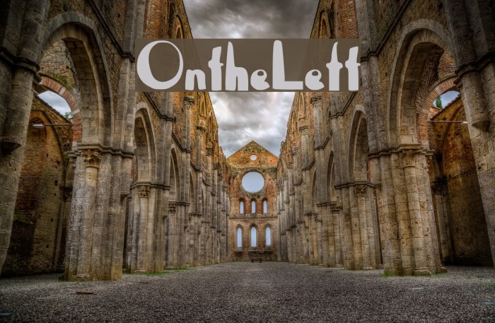 OntheLeft Font examples