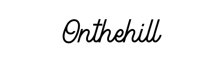 Onthehill  Frei Schriftart Herunterladen