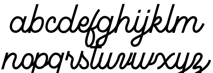 Onthehill Font LOWERCASE