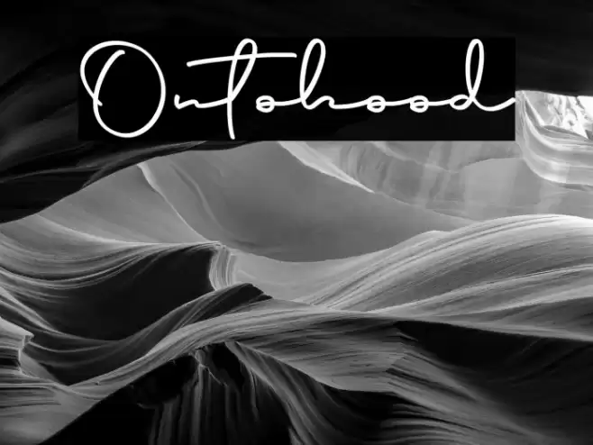 Ontohood Font examples