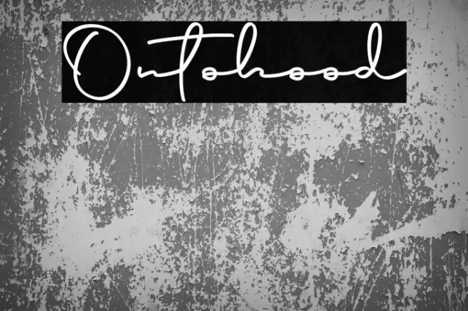 Ontohood Font examples