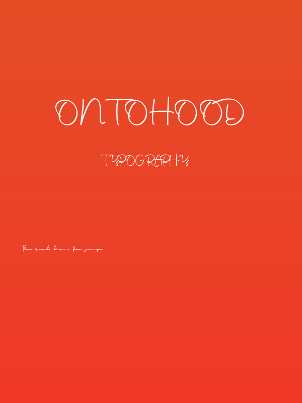 Ontohood Poster