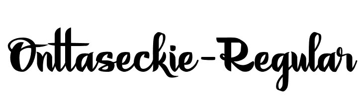 Onttaseckie-Regular  Descarca Fonturi Gratis