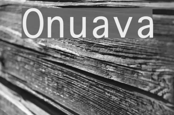 Onuava Font examples