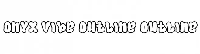 Onyx Vibe Outline Outline  免费字体下载