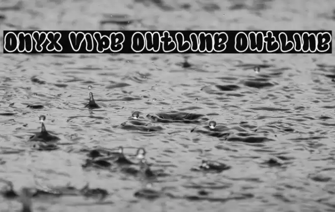 Onyx Vibe Outline Outline Caratteri examples
