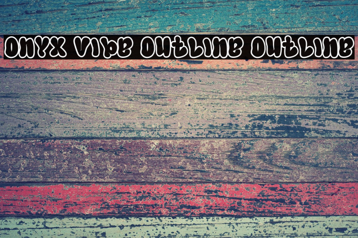 Onyx Vibe Outline Outline Font examples