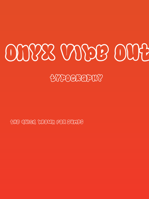 Onyx Vibe Outline Outline Poster