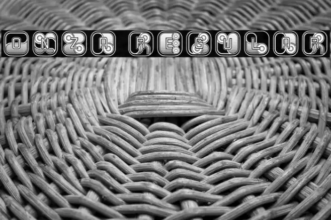 Onza Regular Font examples