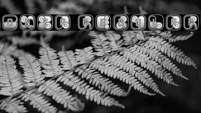 Onza Regular Font examples