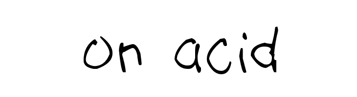 on acid フォント