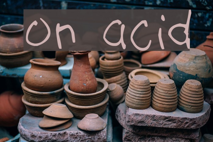 on acid フォント examples