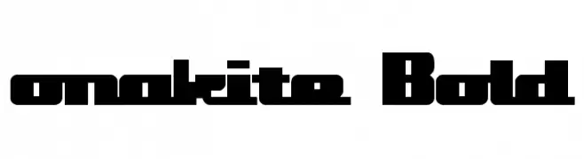 onakite Bold  Frei Schriftart Herunterladen
