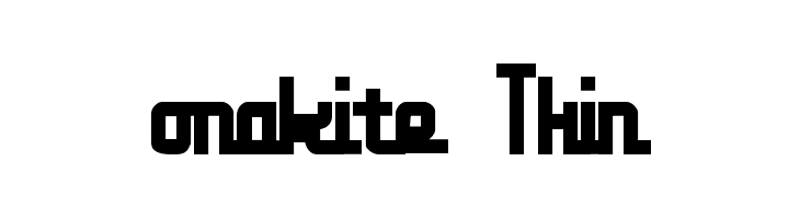onakite Thin  Free Fonts Download