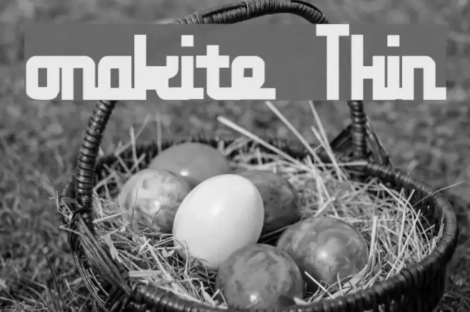 onakite Thin Font examples