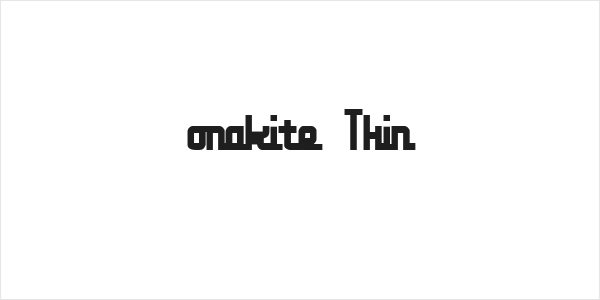 onakite Thin Logo