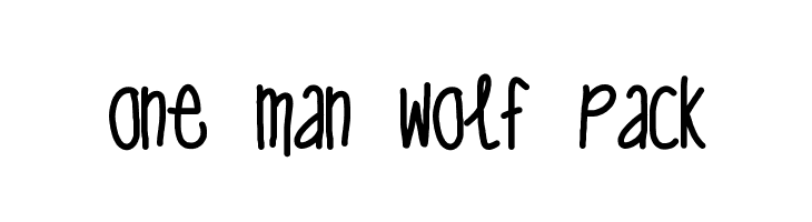 one man wolf pack  नि: शुल्क फ़ॉन्ट्स डाउनलोड